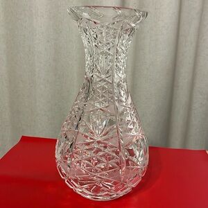 American Brilliant Period - Hand Cut Heavy Crystal  Vase.  No signatures.
